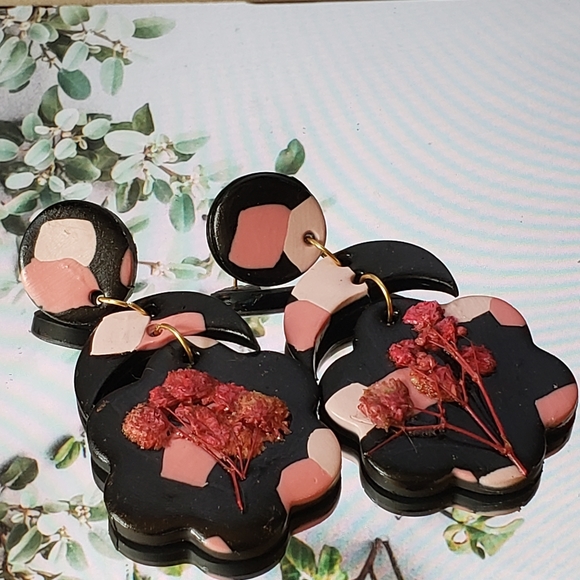 Handmade polymer clay earrings - Picture 5 of 8